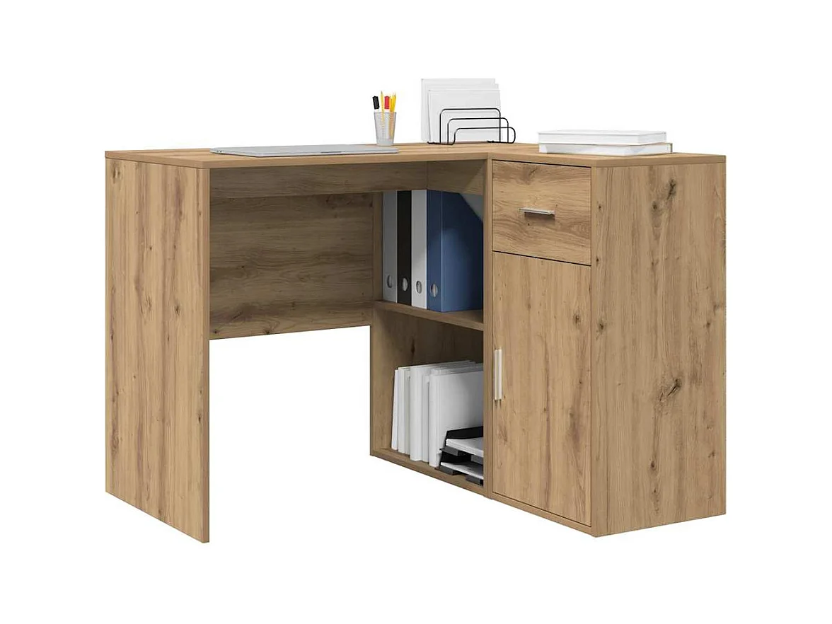 Secretária de canto carvalho artisiano 102 x 50 x 75 cm