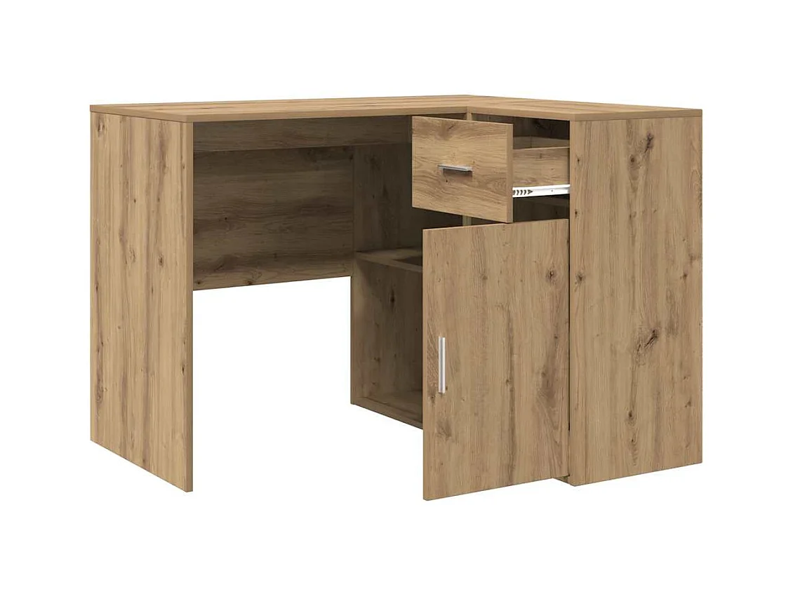 Secretária de canto carvalho artisiano 102 x 50 x 75 cm