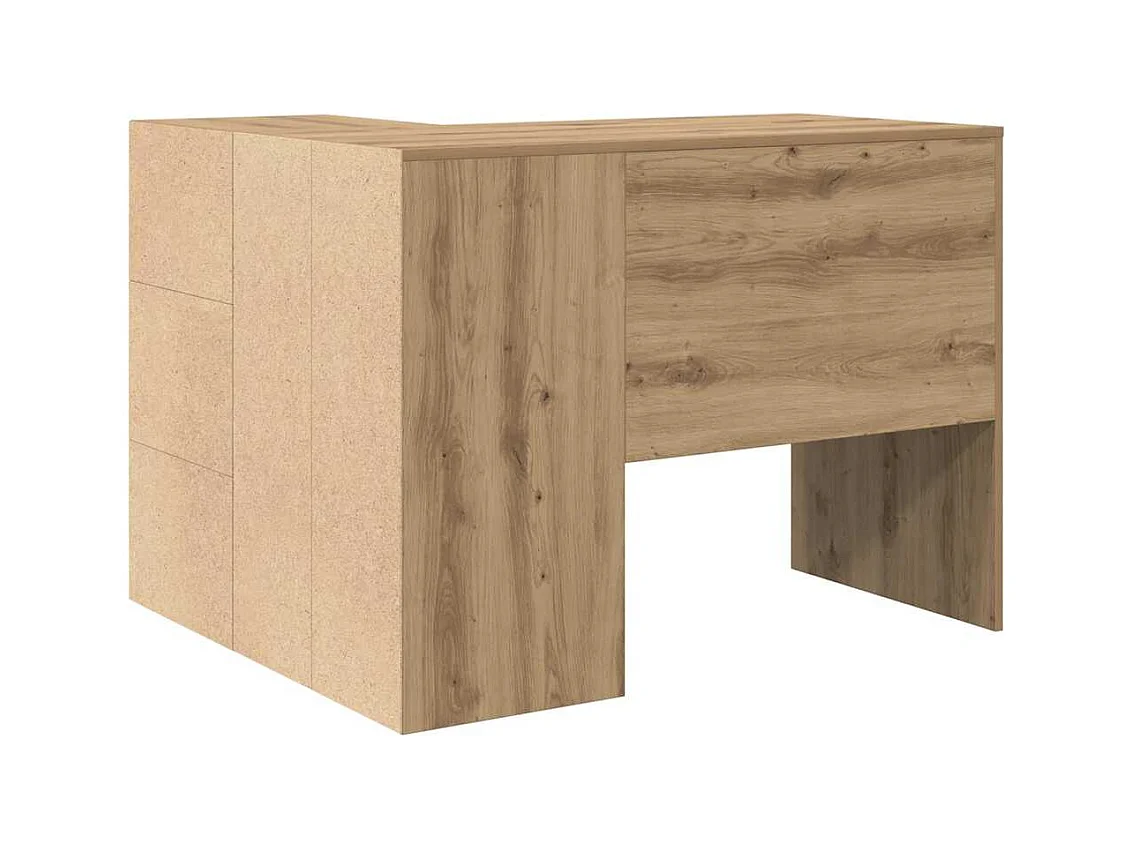 Secretária de canto carvalho artisiano 102 x 50 x 75 cm