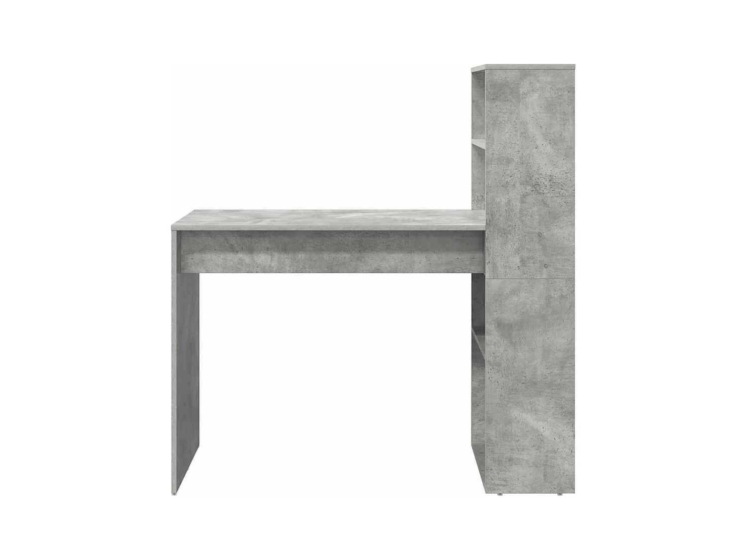 Bureau Gris béton 113 x 54 x 120 cm Bois d'ingénierie