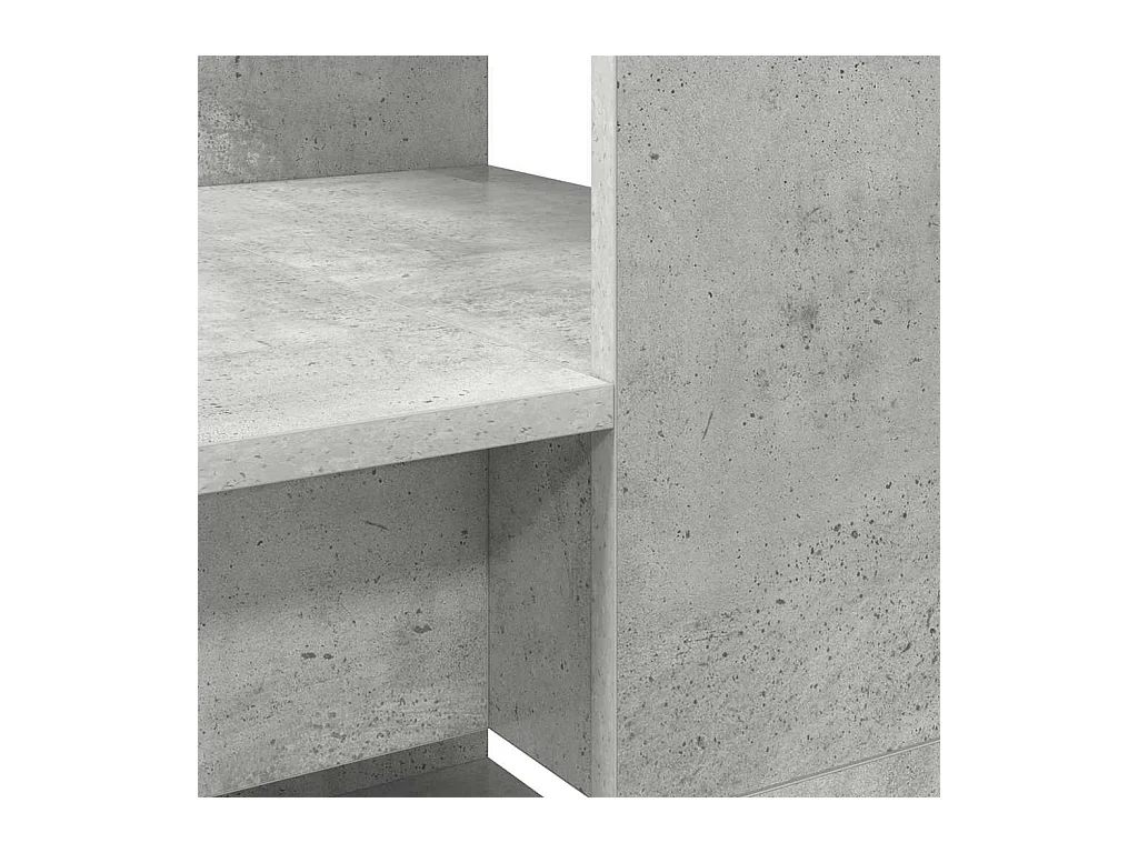 Bureau Gris béton 113 x 54 x 120 cm Bois d'ingénierie