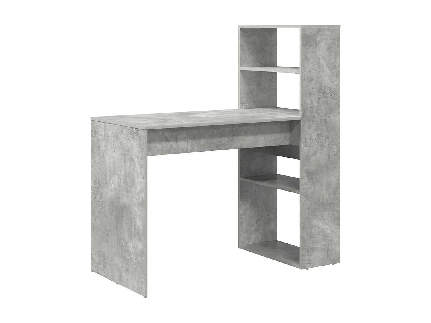 Bureau Gris béton 113 x 54 x 120 cm Bois d'ingénierie