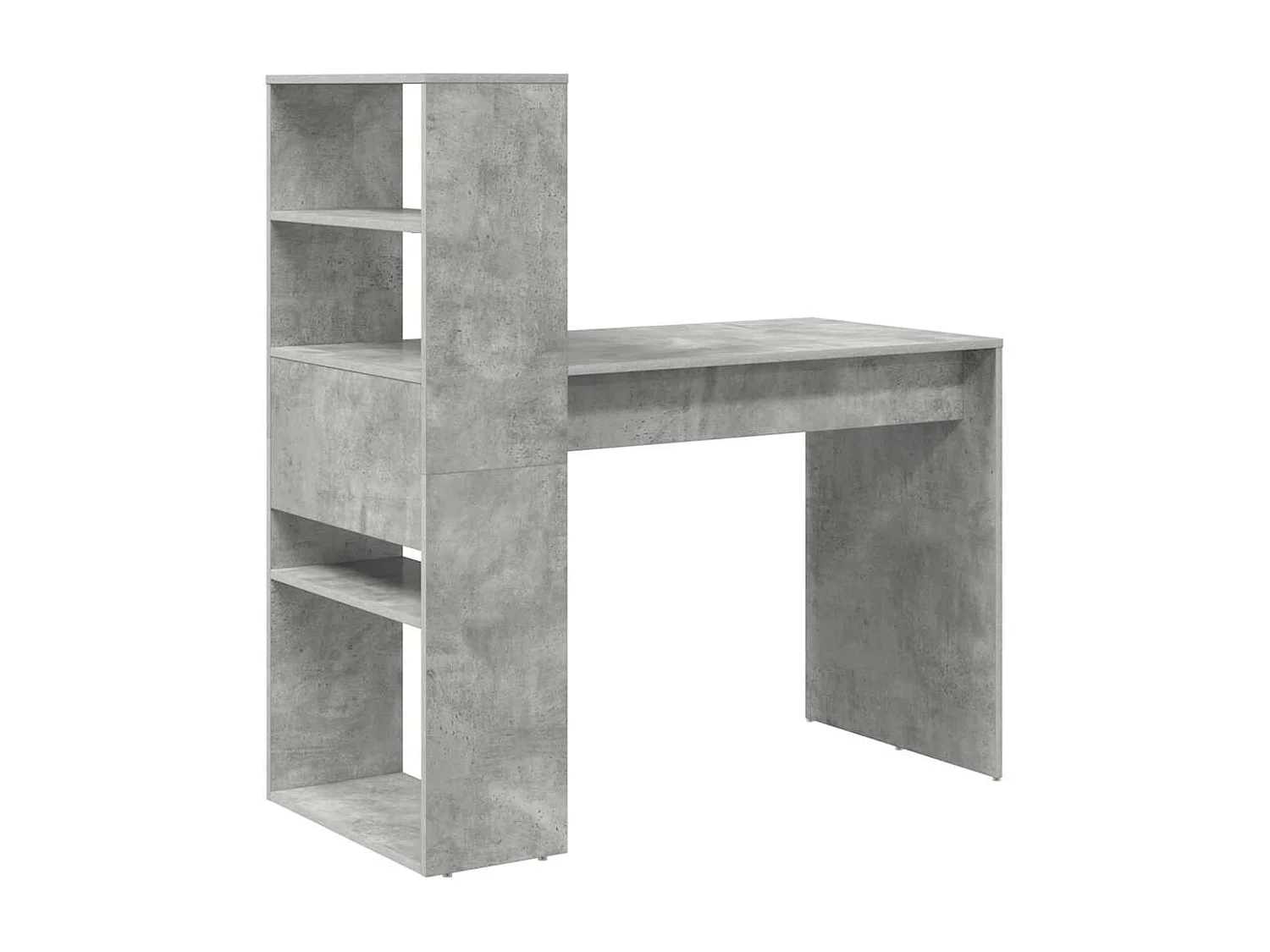 Bureau Gris béton 113 x 54 x 120 cm Bois d'ingénierie