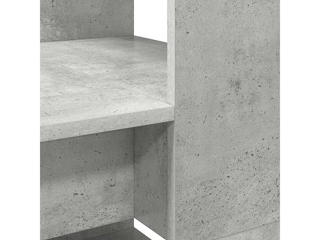 Bureau Gris béton 113 x 54 x 120 cm Bois d'ingénierie