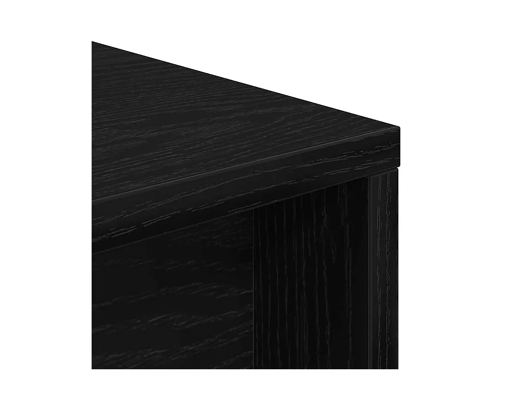 Bureau Chêne noir 200 x 50 x 76 cm Bois d'ingénierie