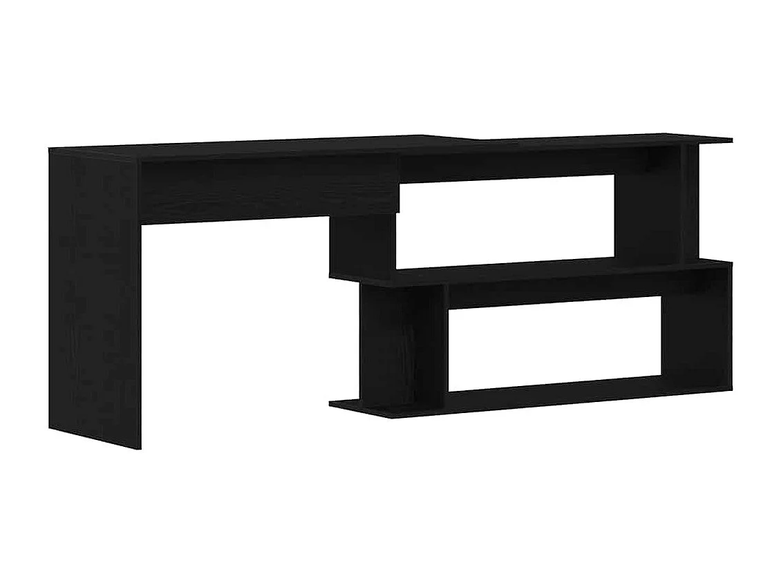 Bureau Chêne noir 200 x 50 x 76 cm Bois d'ingénierie