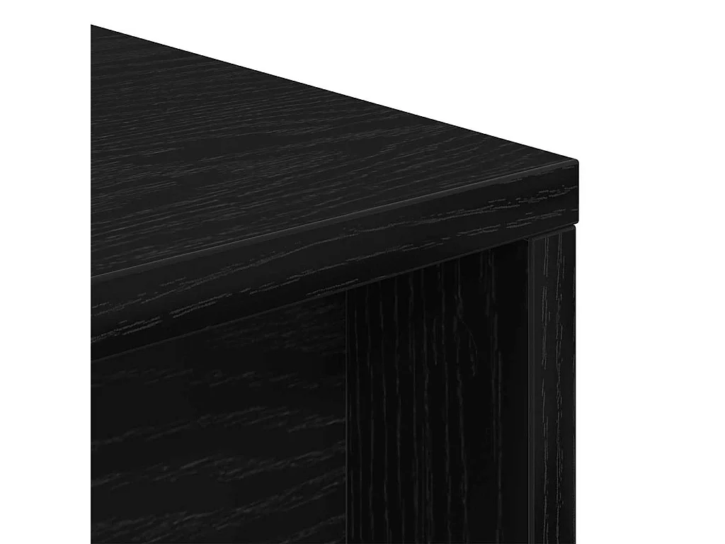 Bureau Chêne noir 200 x 50 x 76 cm Bois d'ingénierie