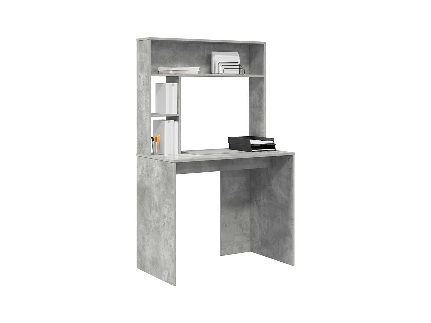 Bureau Gris béton 91 x 50 x 149 cm Bois d'ingénierie