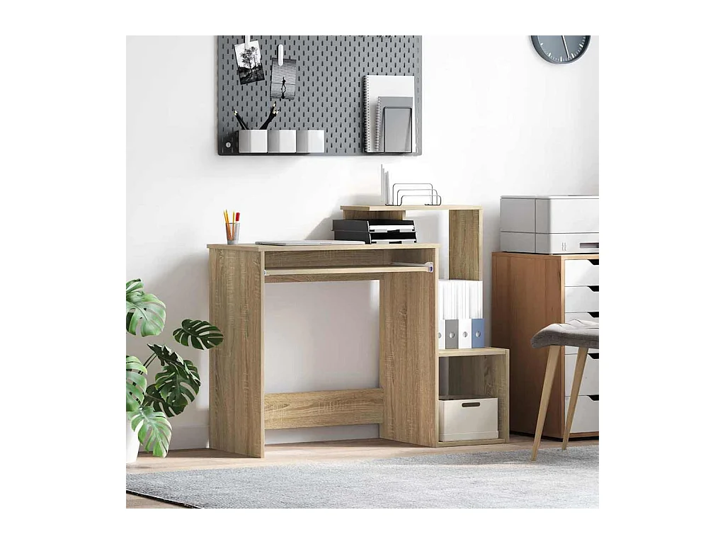 Bureau Chêne sonoma 106 x 40 x 88.5 cm Bois d'ingénierie