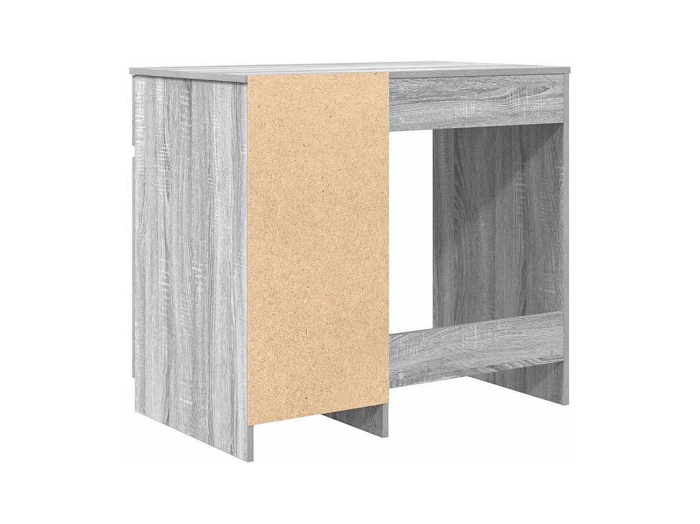 Bureau sonoma gris 86x49x76 cm bois d'ingénierie