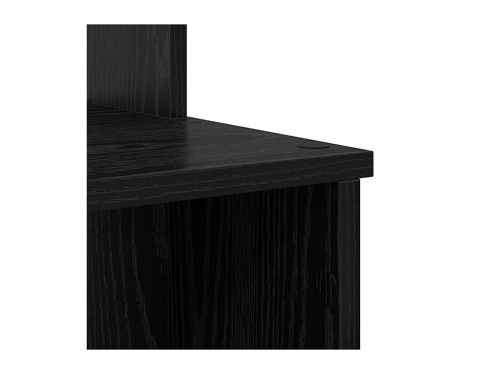 Bureau avec Rangement Chêne noir 120.5 x 44 x 88.5 cm