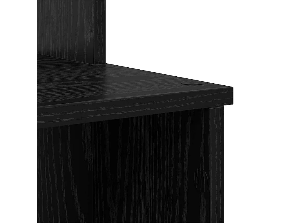 Bureau avec Rangement Chêne noir 120.5 x 44 x 88.5 cm