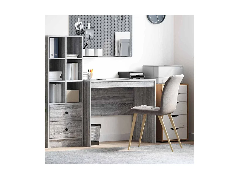 Mesa Sonoma cinzento 90 x 50 x 76 cm Madeira processada