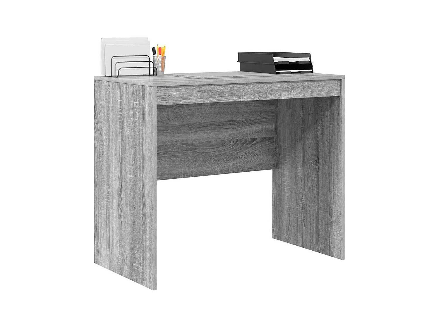 Bureau Sonoma gris 90 x 50 x 76 cm Bois d'ingénierie