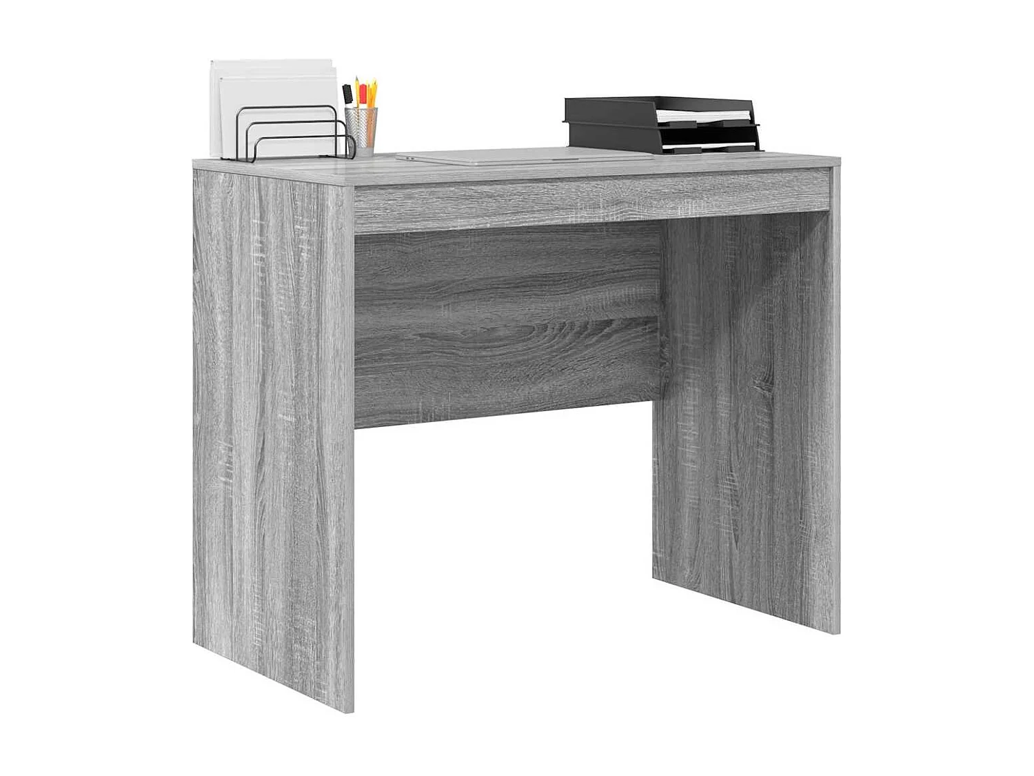 Bureau Sonoma gris 90 x 50 x 76 cm Bois d'ingénierie