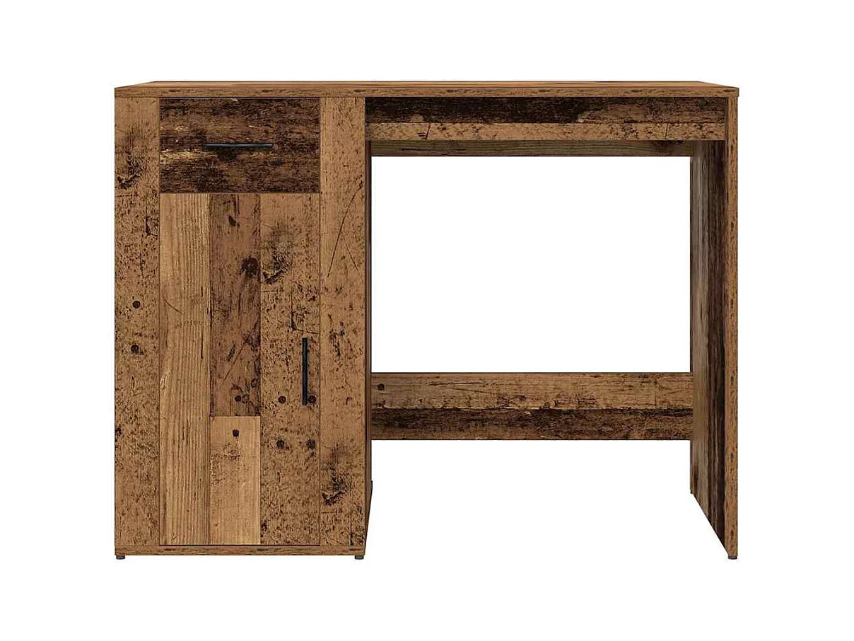 Bureau vieux bois 100x49x75 cm bois d'ingénierie