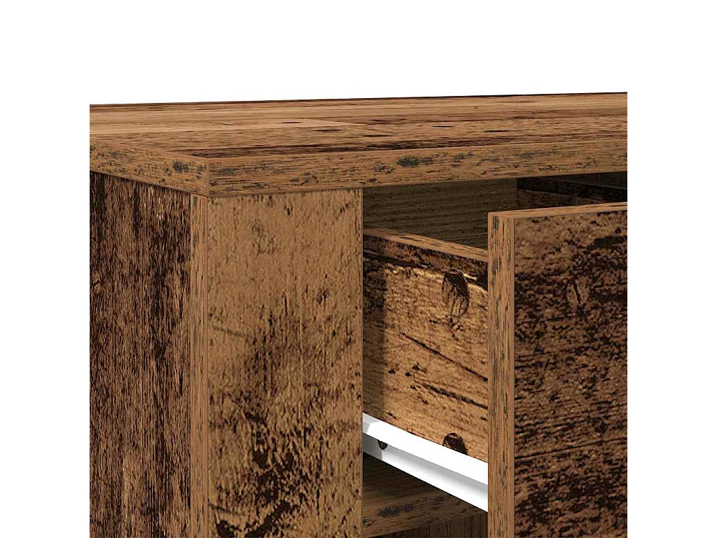 Bureau vieux bois 100x49x75 cm bois d'ingénierie