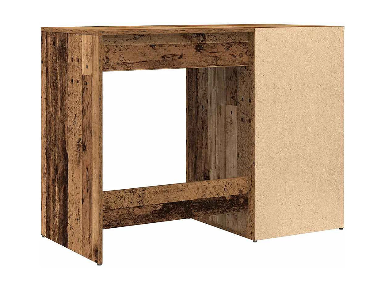 Bureau vieux bois 100x49x75 cm bois d'ingénierie