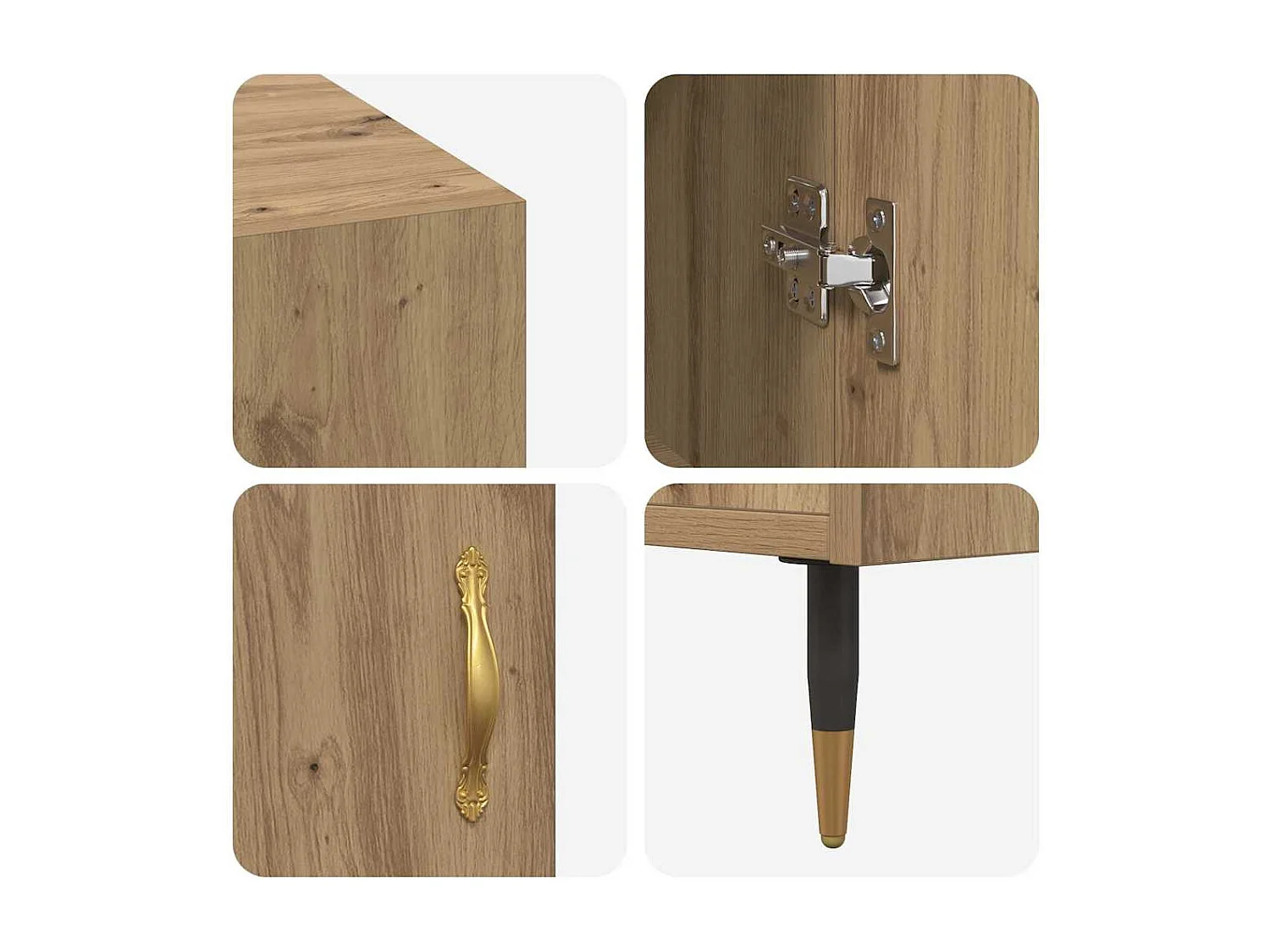 Bureau chêne artisanal 140 x 50 x 75 cm Bois d'ingénierie