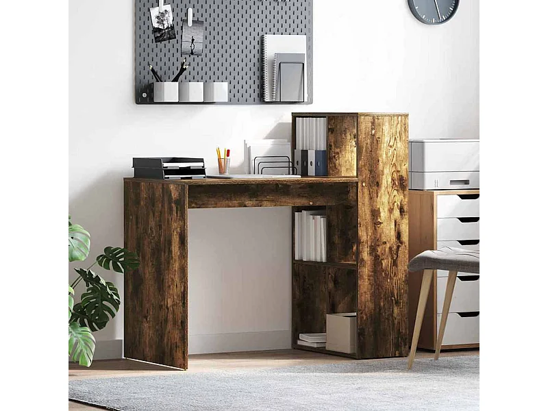 Bureau Chêne fumé 108 x 55 x 103,5 cm Bois d'ingénierie