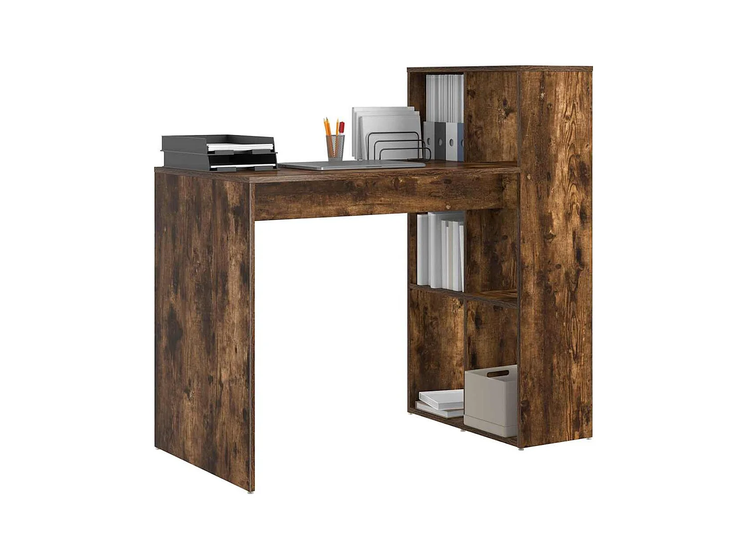 Bureau Chêne fumé 108 x 55 x 103,5 cm Bois d'ingénierie