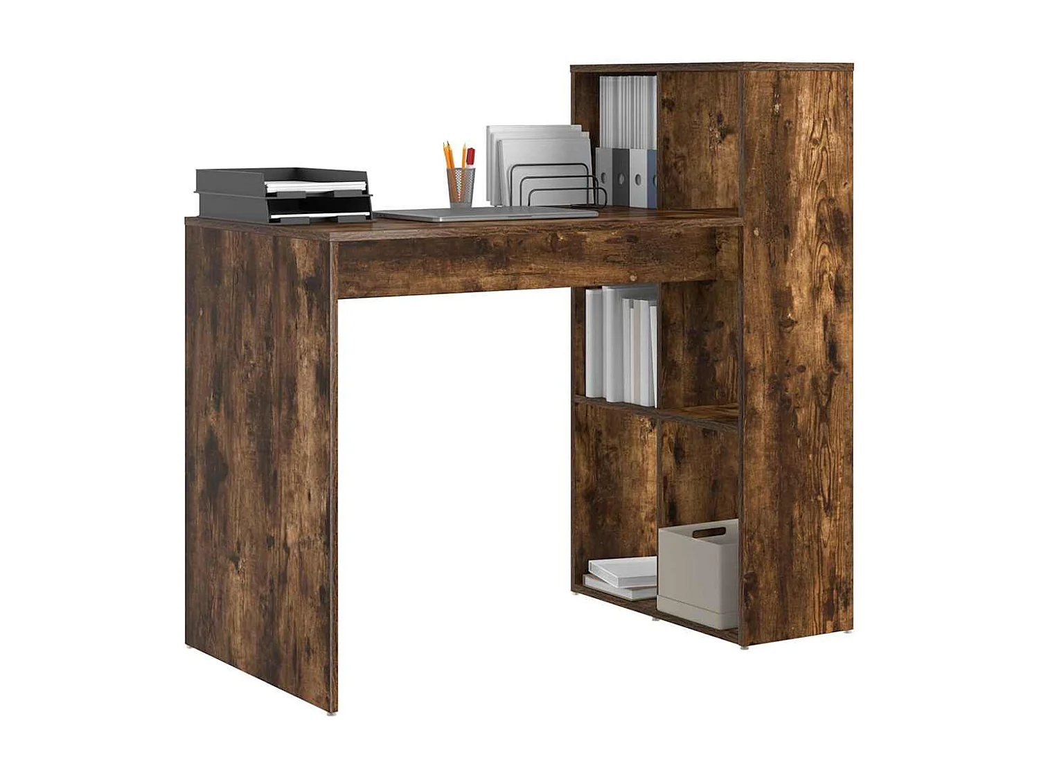 Bureau Chêne fumé 108 x 55 x 103,5 cm Bois d'ingénierie