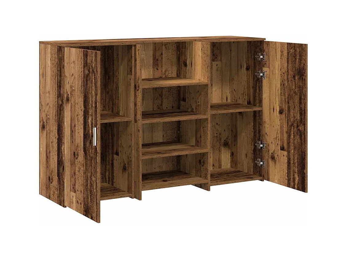 Bureau de réception vieux bois 155x50x103,5cm bois d'ingénierie