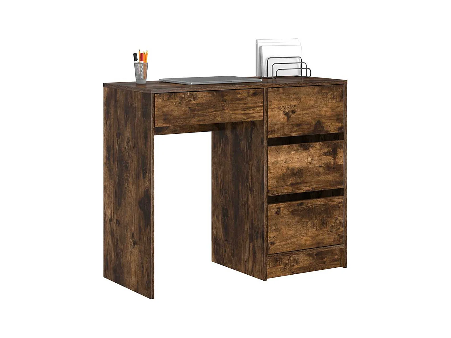 Bureau Chêne fumé 90 x 37,5 x 75 cm Bois d'ingénierie