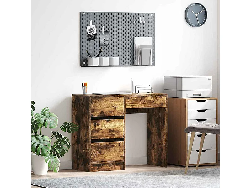 Bureau Chêne fumé 90 x 37,5 x 75 cm Bois d'ingénierie