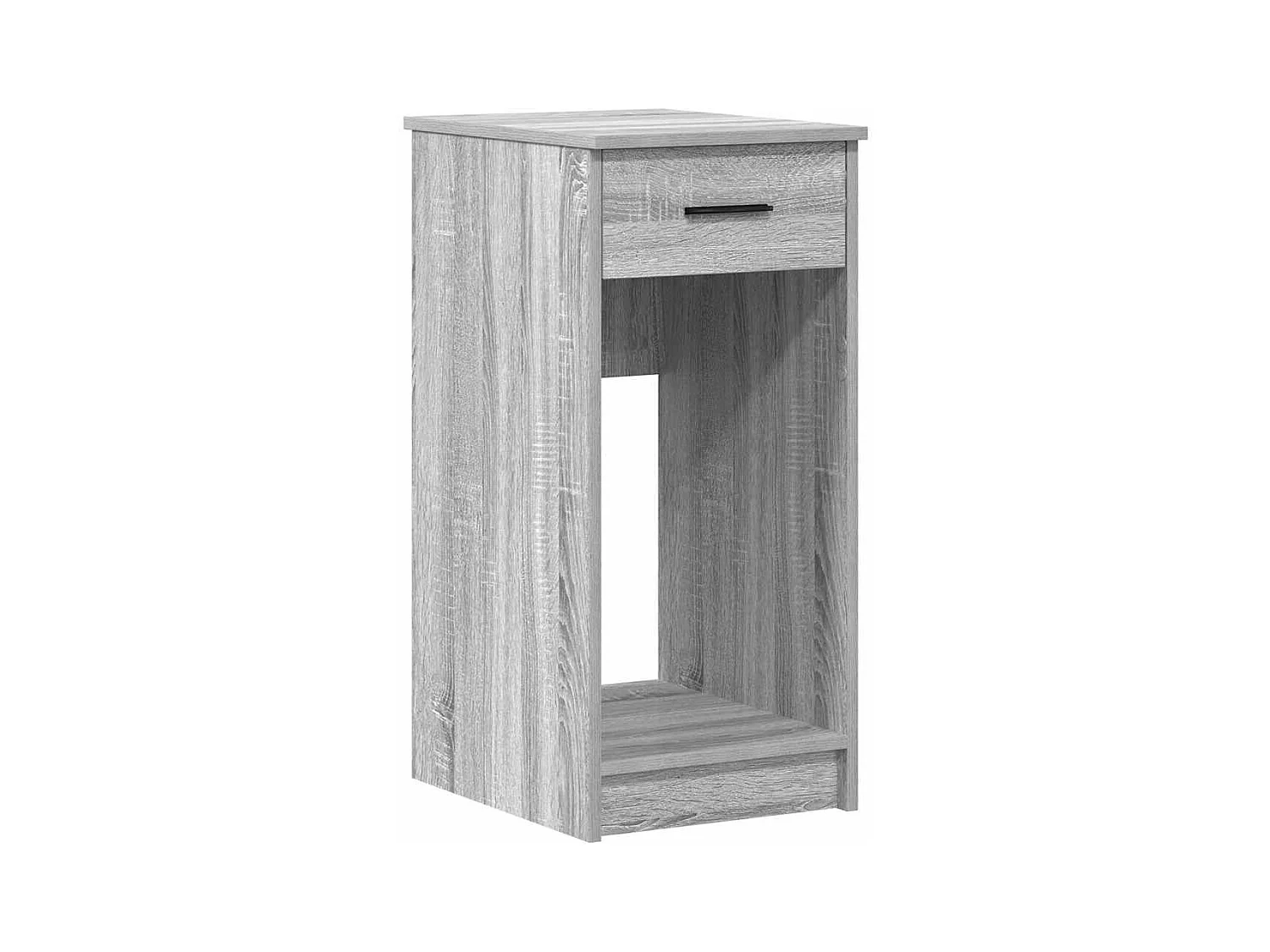 Support de tour d'ordinateur et tiroir sonoma gris 35x45x77 cm