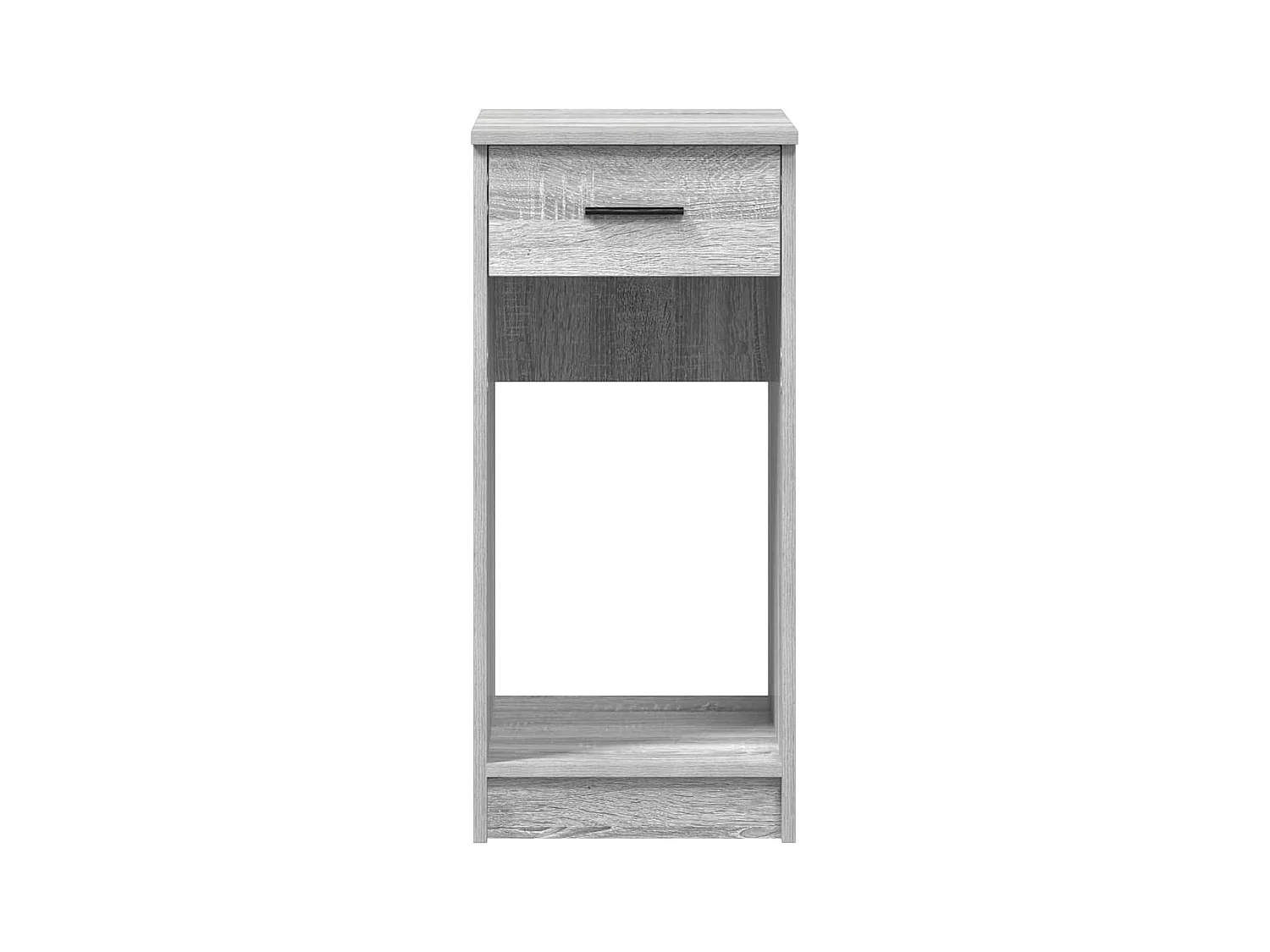 Support de tour d'ordinateur et tiroir sonoma gris 35x45x77 cm