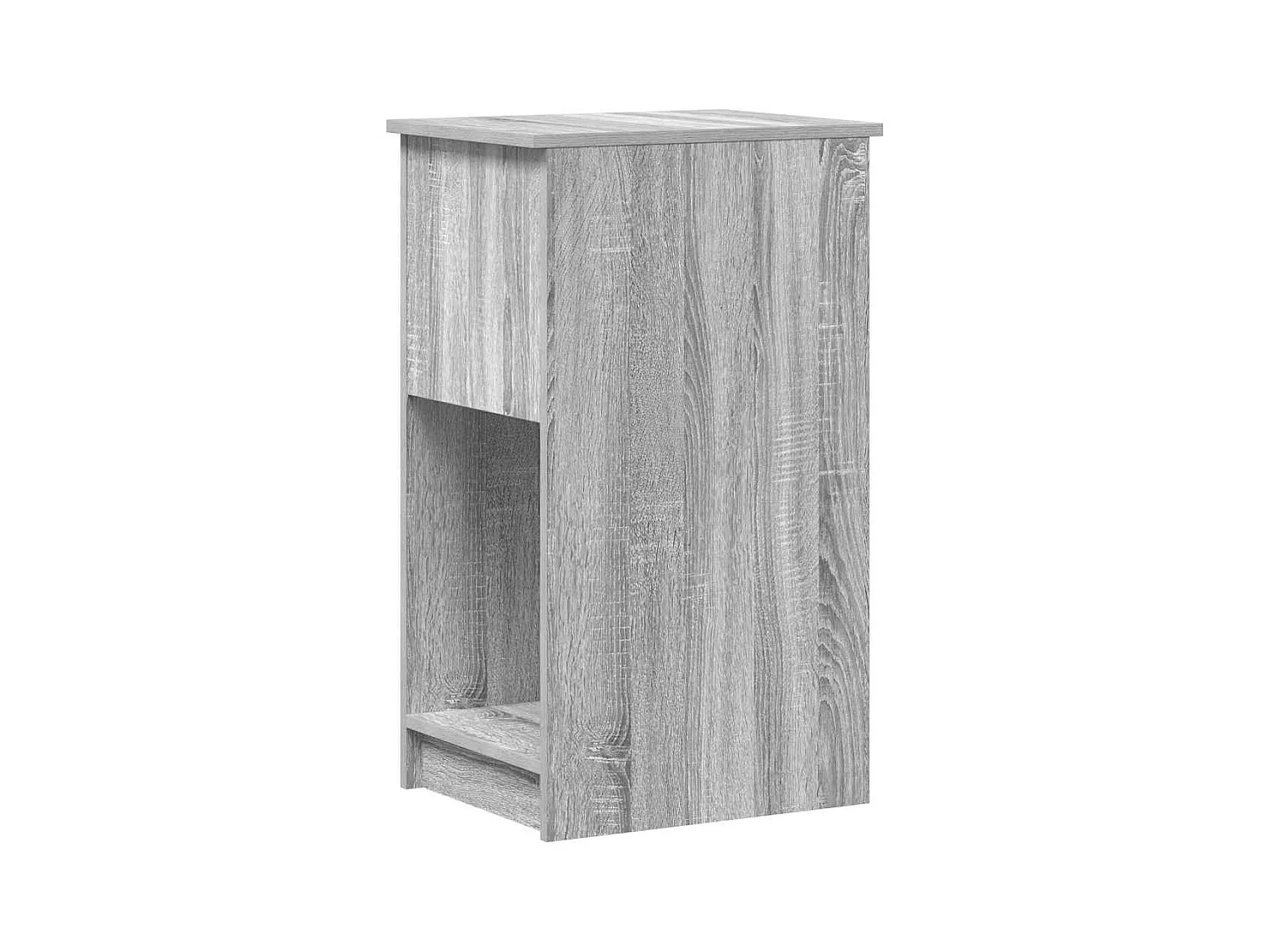 Support de tour d'ordinateur et tiroir sonoma gris 35x45x77 cm