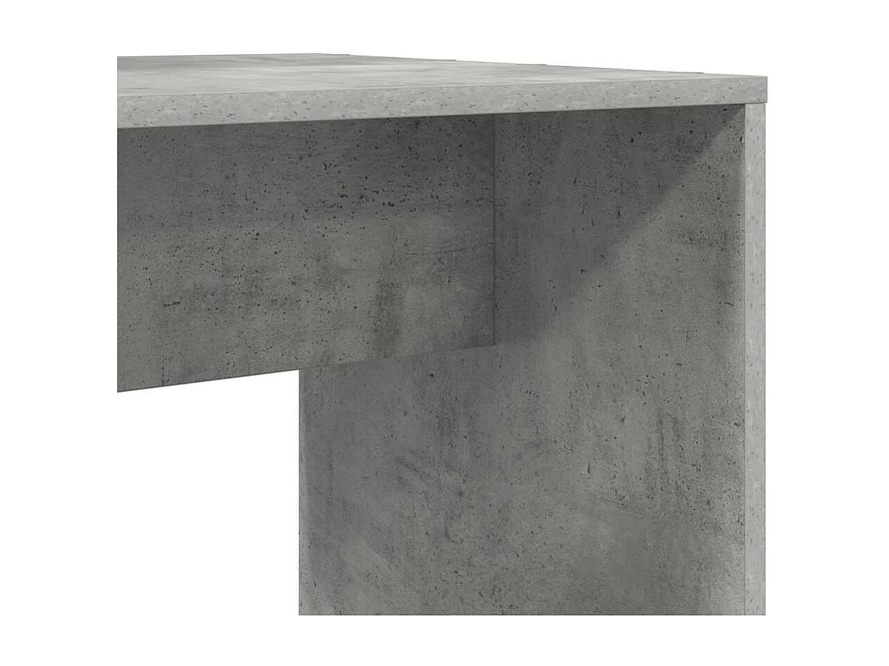 Bureau Gris béton 138.5 x 55 x 143 cm Bois d'ingénierie