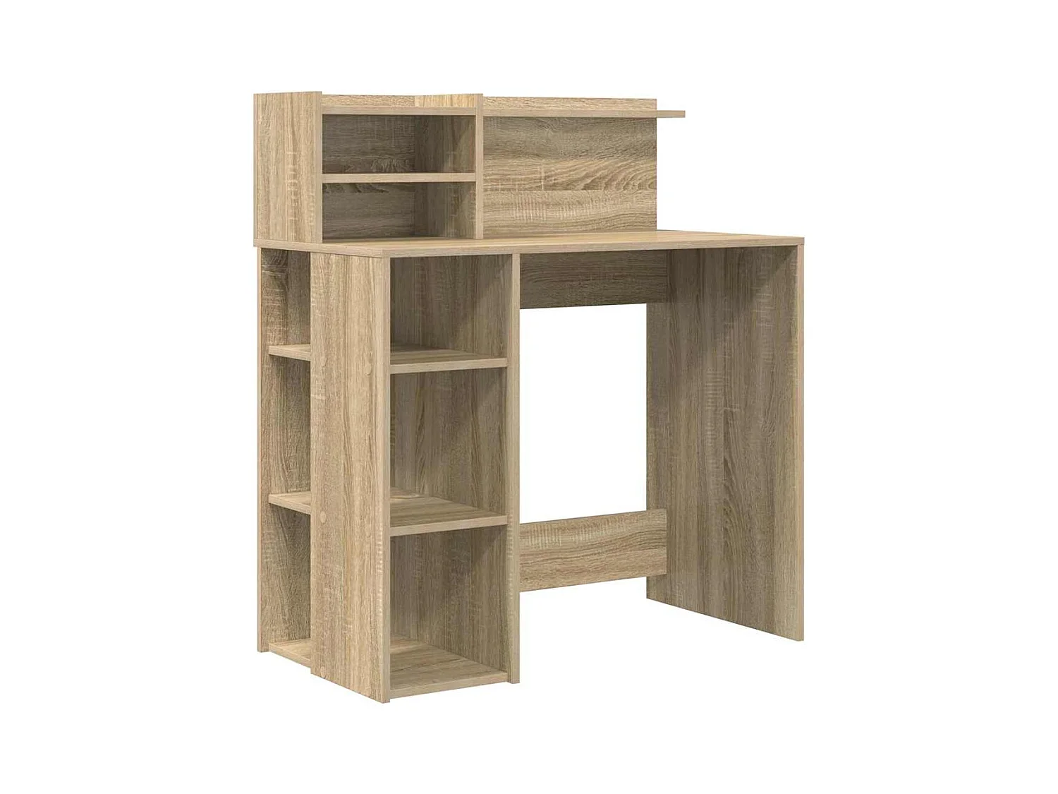 Bureau avec rangement Chêne sonoma 90 x 48 x 101,5 cm