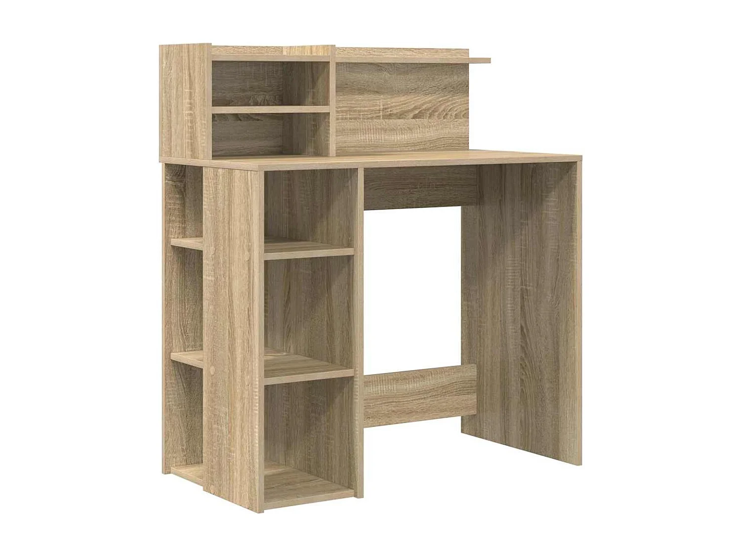 Bureau avec rangement Chêne sonoma 90 x 48 x 101,5 cm