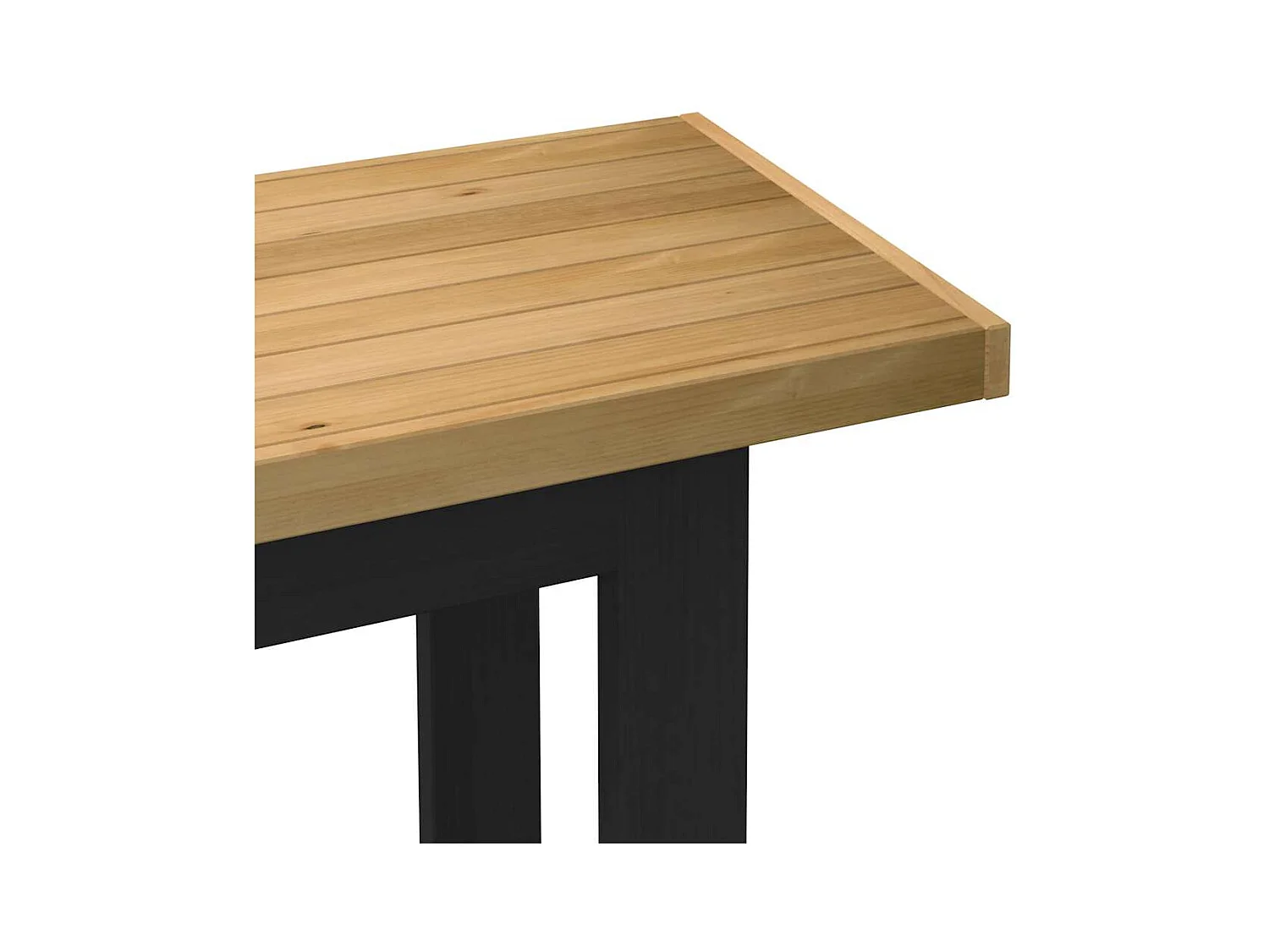 Bureau NOAIN pieds en forme de U 120x50x75 cm bois massif pin