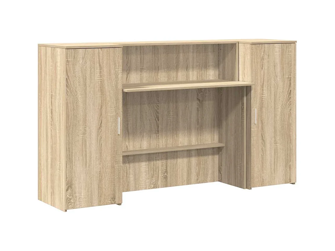 Mostrador de recepción roble sonoma 180x50x103,5 cm
