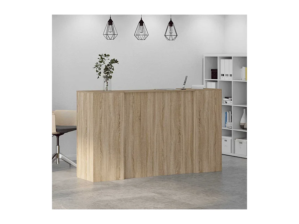Mostrador de recepción roble sonoma 180x50x103,5 cm