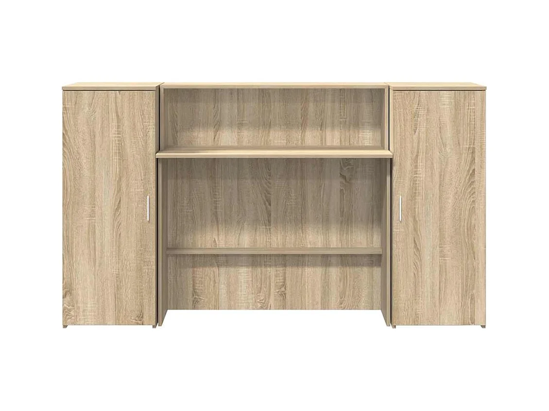 Mostrador de recepción roble sonoma 180x50x103,5 cm