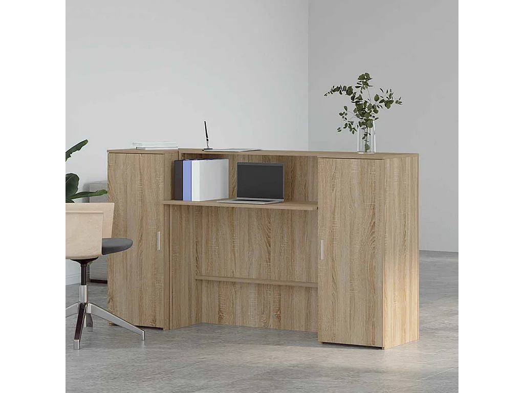 Mostrador de recepción roble sonoma 180x50x103,5 cm