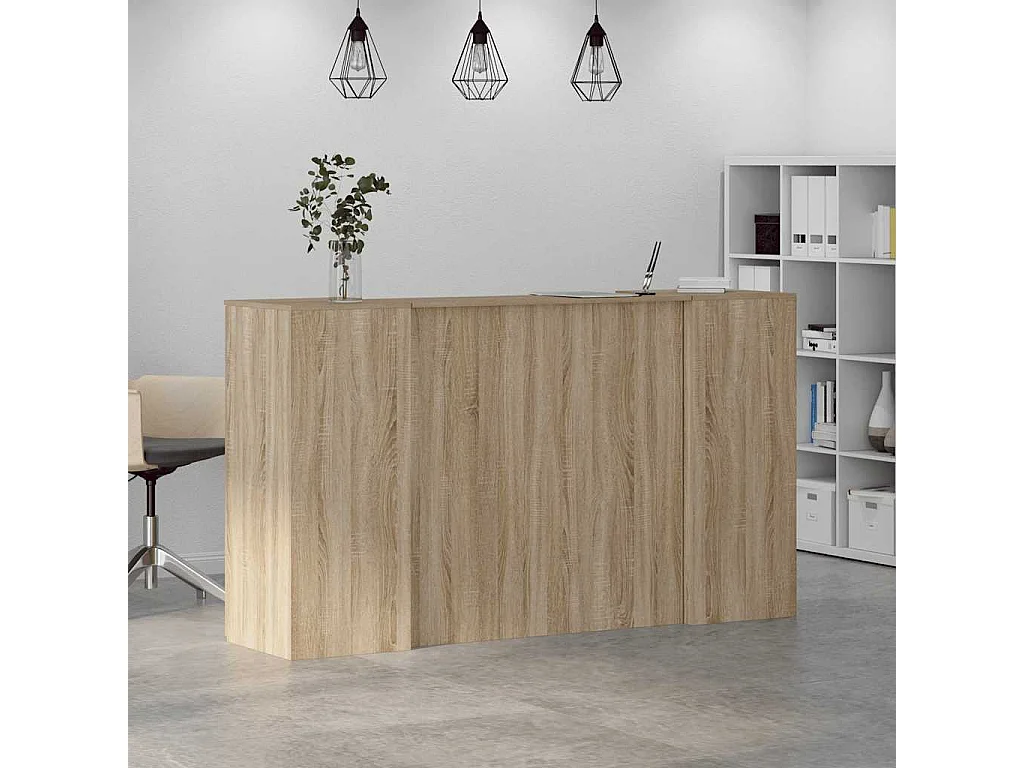 Mostrador de recepción roble sonoma 180x50x103,5 cm