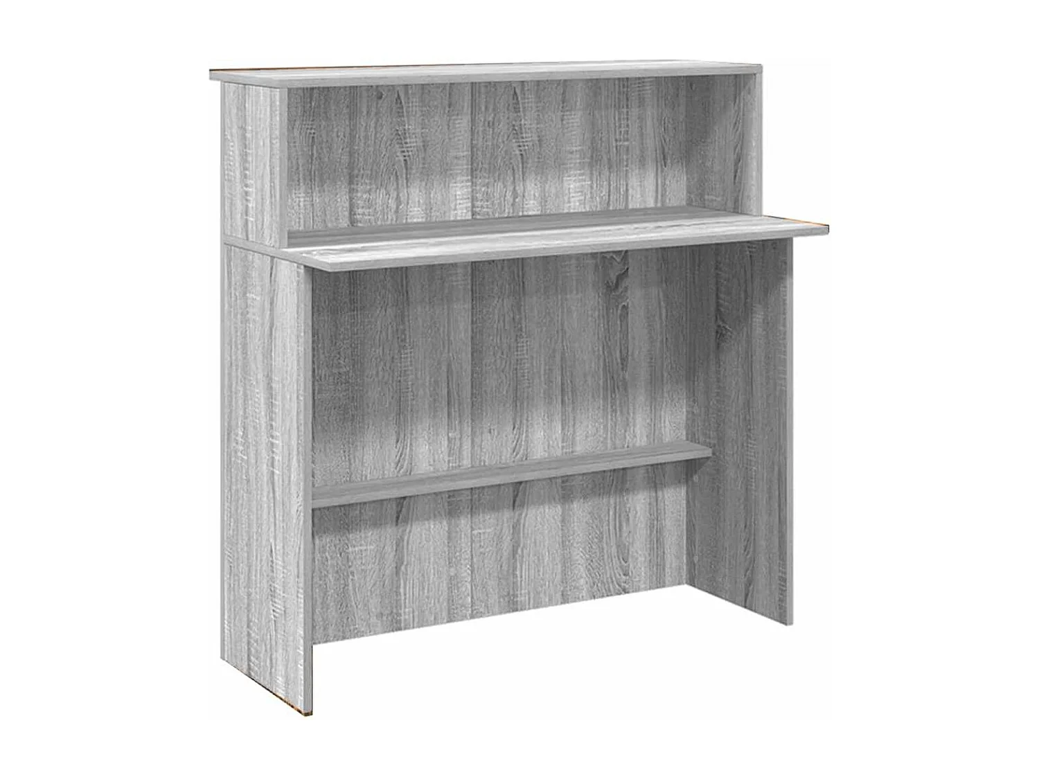 Bureau de réception sonoma gris 200x50x103,5 cm bois ingénierie