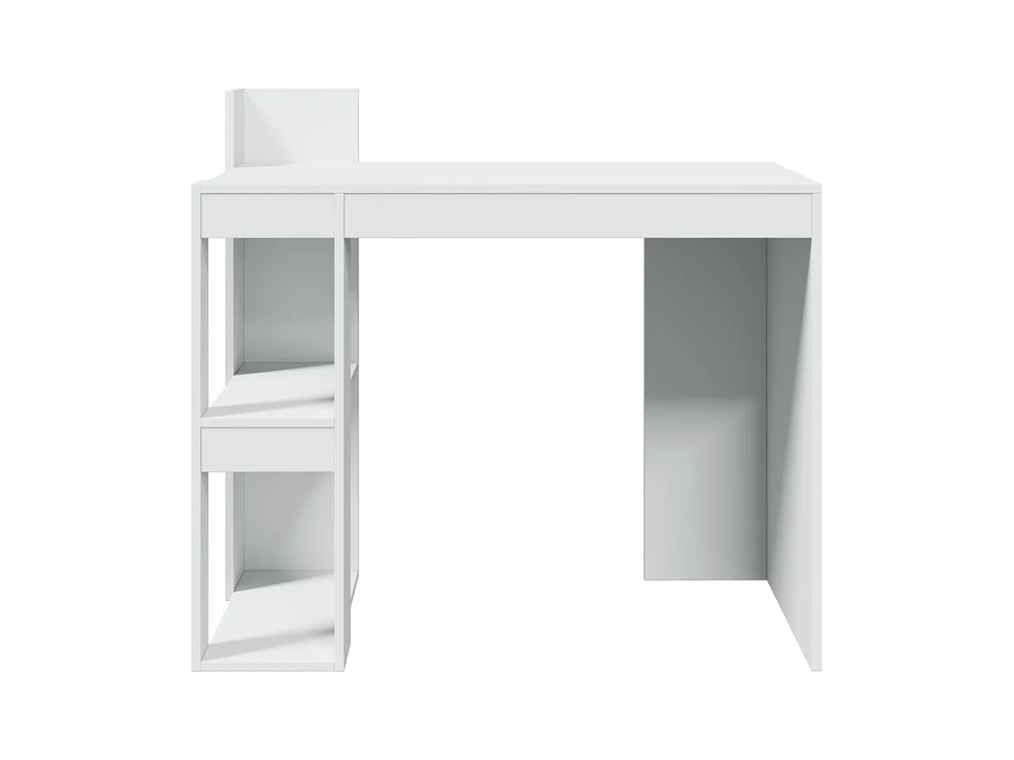 Bureau blanc 103,5x56,5x94 cm bois d'ingénierie