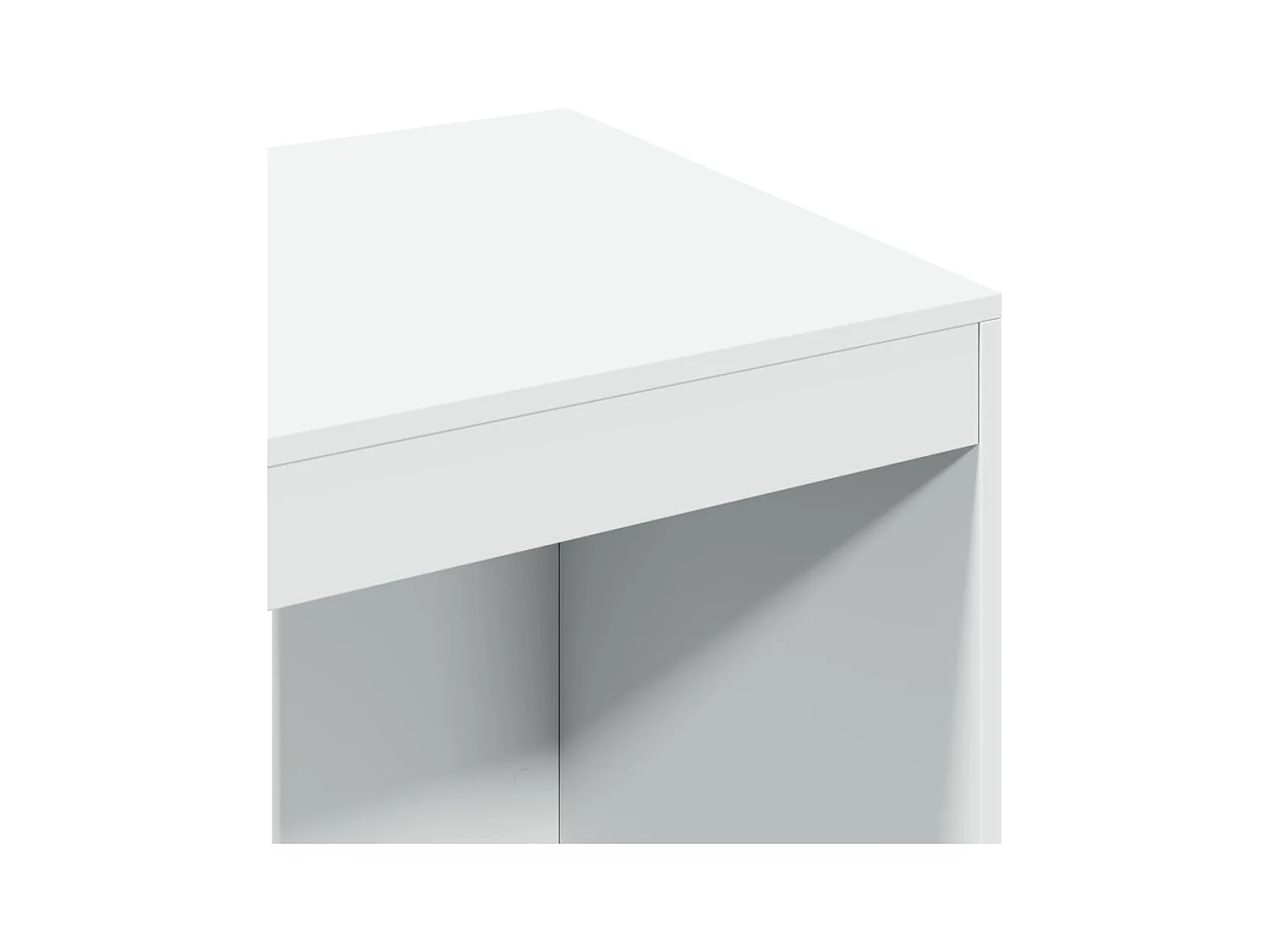 Bureau blanc 103,5x56,5x94 cm bois d'ingénierie