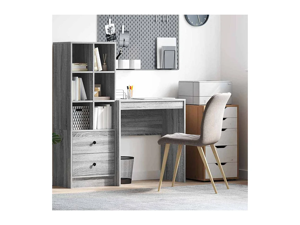Bureau Sonoma gris 70 x 40 x 76 cm Bois d'ingénierie