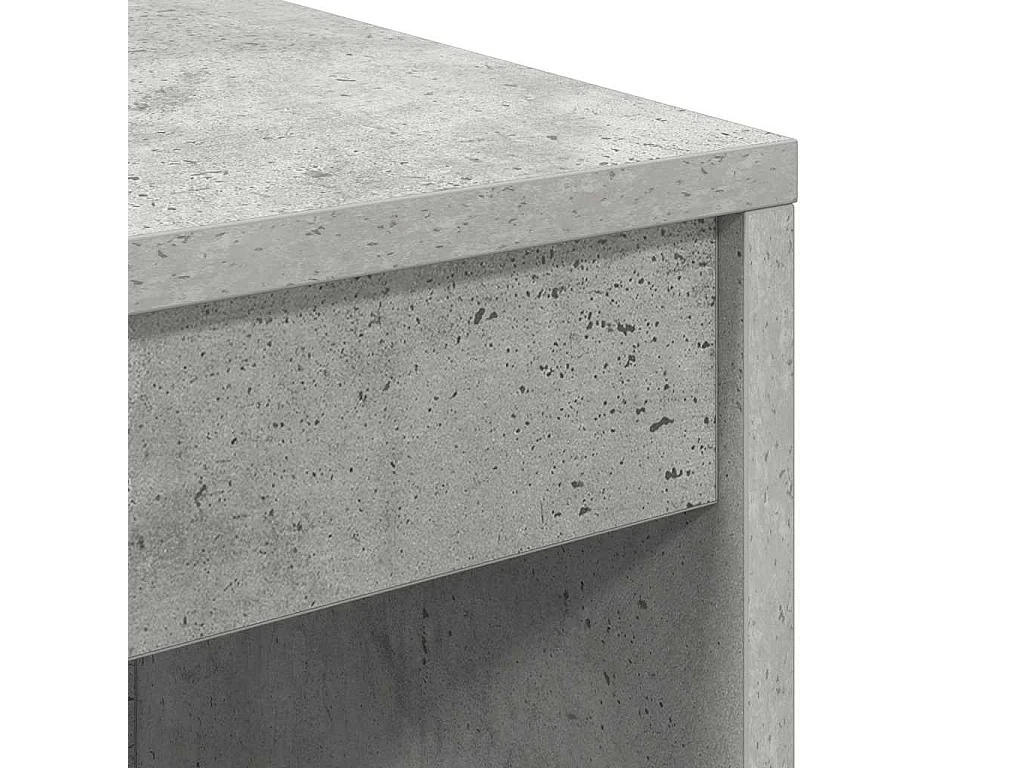 Bureau Gris béton 100 x 40 x 76 cm Bois d'ingénierie