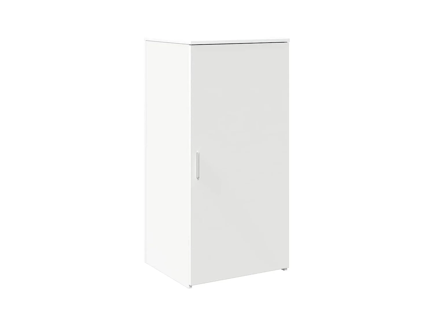 Bureau de réception blanc 155x50x103,5 cm bois d'ingénierie