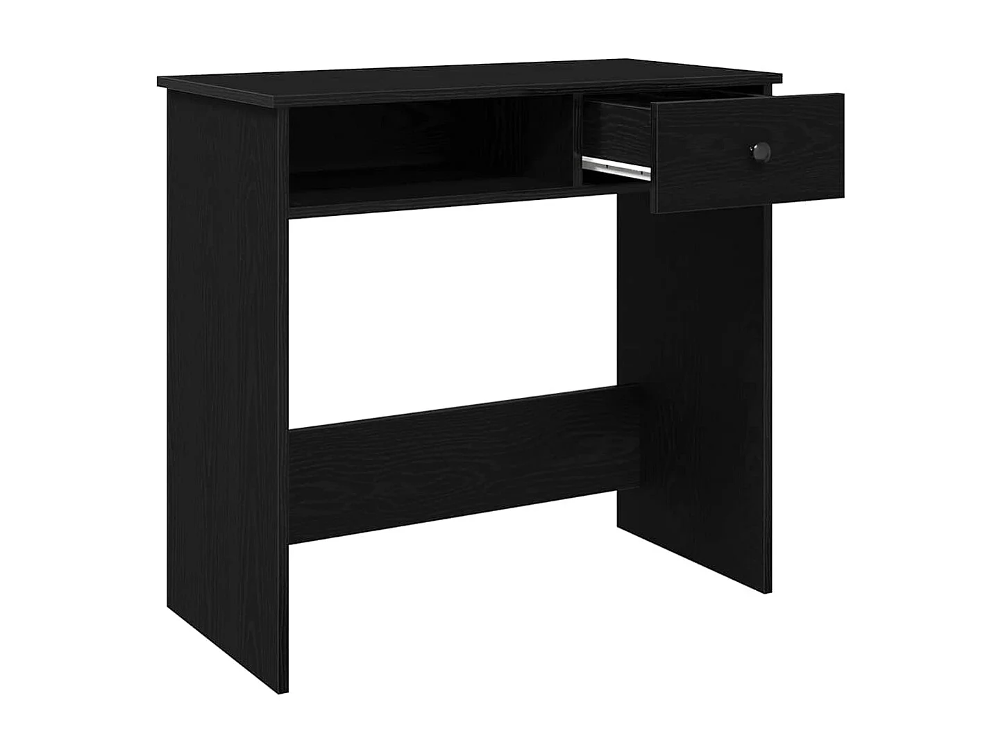 Bureau Noir 80x40x75 cm Aggloméré