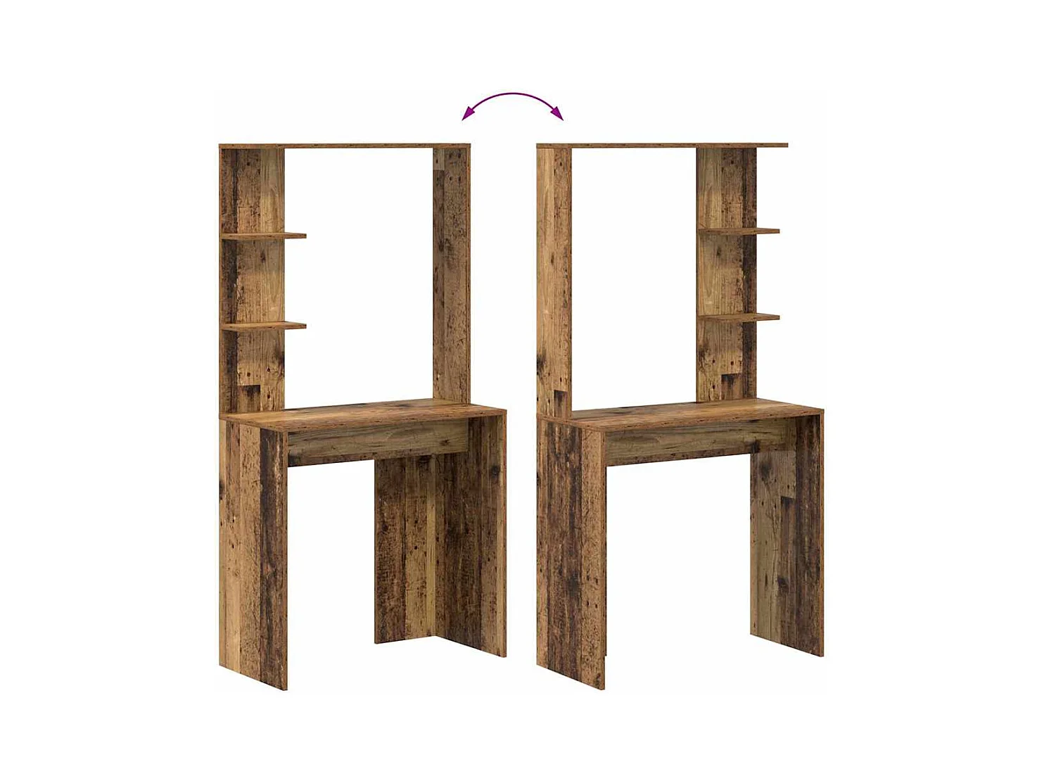 Bureau Bois ancien 78.5 x 37 x 154.5 cm Bois d'ingénierie