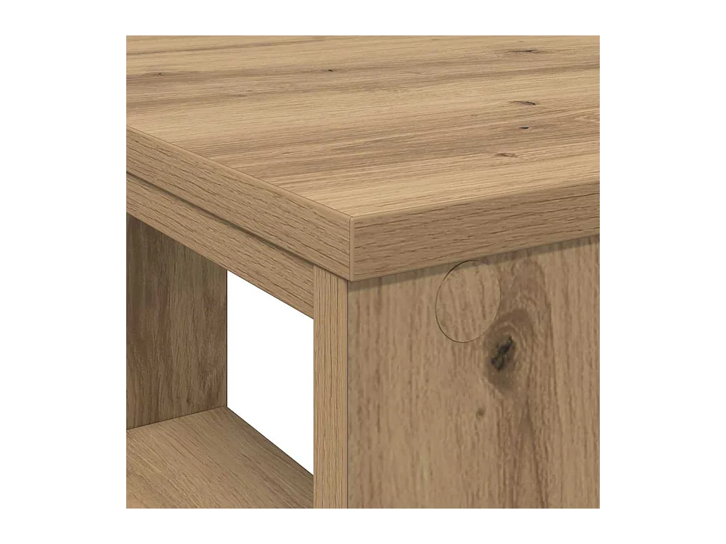 Bureau chêne artisanal 90 x 50 x 75 cm Bois d'ingénierie